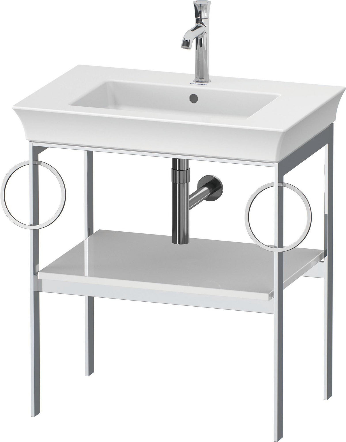 DURAVIT White Tulip Metallkonsole 684 mm – Design von Philippe Starck mit Höhenausgleich