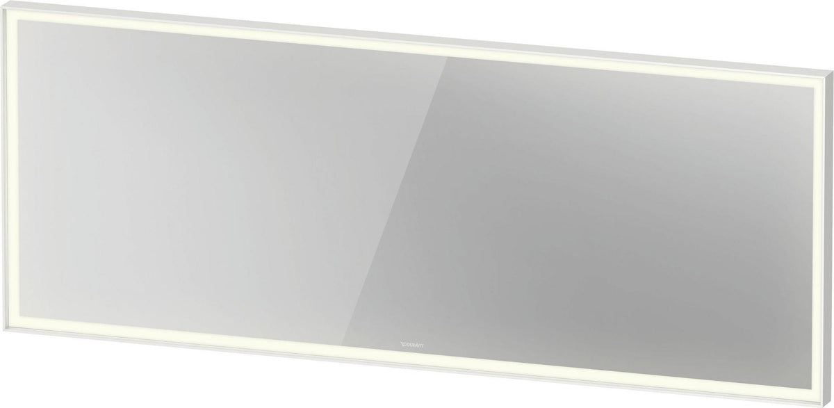 DURAVIT L-Cube Lichtspiegel 650x700mm mit Sensor, LED-Beleuchtung, Spiegelheizung & Kondensschutz, Weiß