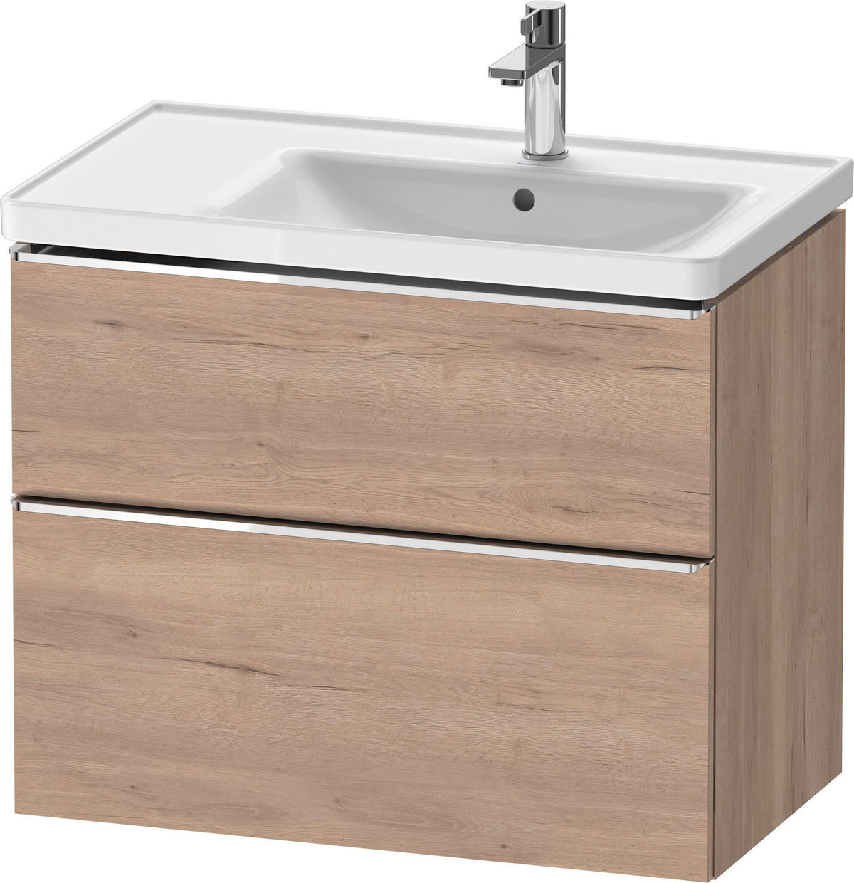 Duravit D-Neo Waschtischunterbau 784 mm Eiche Schwarz Bronze, wandhängend, 1 Auszug