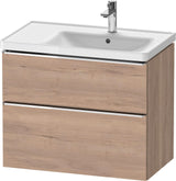Duravit D-Neo Waschtischunterbau 784 mm Eiche Schwarz Bronze, wandhängend, 1 Auszug