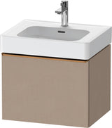 DURAVIT D-Neo Waschtischunterbau 584 mm Eiche Schwarz Matt mit Bronze Griff