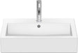 Duravit Waschtisch Vero 600 mm mit Überlauf, 1 Hahnloch, geschliffen, weiß