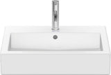 Duravit Waschtisch Vero 600 mm mit Überlauf, 1 Hahnloch, geschliffen, weiß