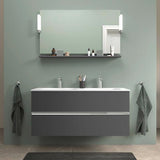 DURAVIT Sivida Spiegel 1250x650x36 mm mit LED, Dimmfunktion und Sensorschalter – Chrom/Weiß Matt