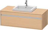 DURAVIT Ketho Waschtischunterbau wandhängend 1200 mm weiß matt mit 1 Auszug
