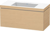 DURAVIT L-Cube Waschtischset 1000x480mm mit Vero Air Möbelwaschtisch, ohne Überlauf, s-matt
