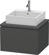 DURAVIT L-Cube Konsolenwaschtischunterbau 620 mm betongrau matt, 1 Auszug, wandhängend