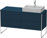 DURAVIT XSquare Waschtischunterbau betongrau matt 1400 mm mit 4 Auszügen