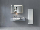 DURAVIT ME by Starck Halbeinbau-Waschtisch 550 mm mit Überlauf, 1 Hahnloch, weiß seidenmatt