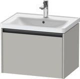 DURAVIT Ketho.2 Waschtischunterbau 634 mm betongrau matt, wandhängend, 1 Auszug mit Soft-Close