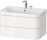 Duravit Waschtischset Happy D.2 Plus 2 Schubkästen 775x490 mm taupe supermatt