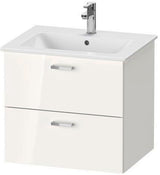 DURAVIT XBase Möbel-Set 630 mm – Waschtisch, Unterbau & Spiegelschrank in Weiß Glänzend