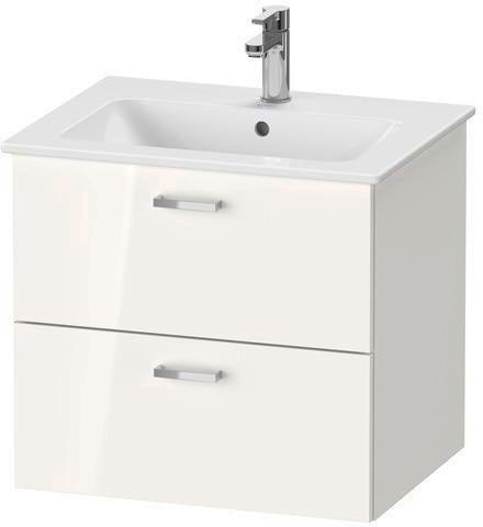DURAVIT XBase Möbel-Set 630 mm – Waschtisch, Unterbau & Spiegelschrank in Weiß Glänzend
