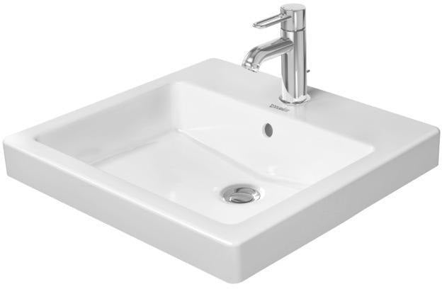 DURAVIT Einbauwaschtisch Vero 500 mm weiß mit Überlauf und 1 Hahnloch