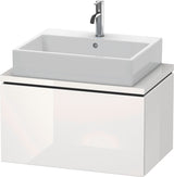 DURAVIT L-Cube Konsolenwaschtischunterbau 720 mm betongrau matt mit Tip-on-Auszug