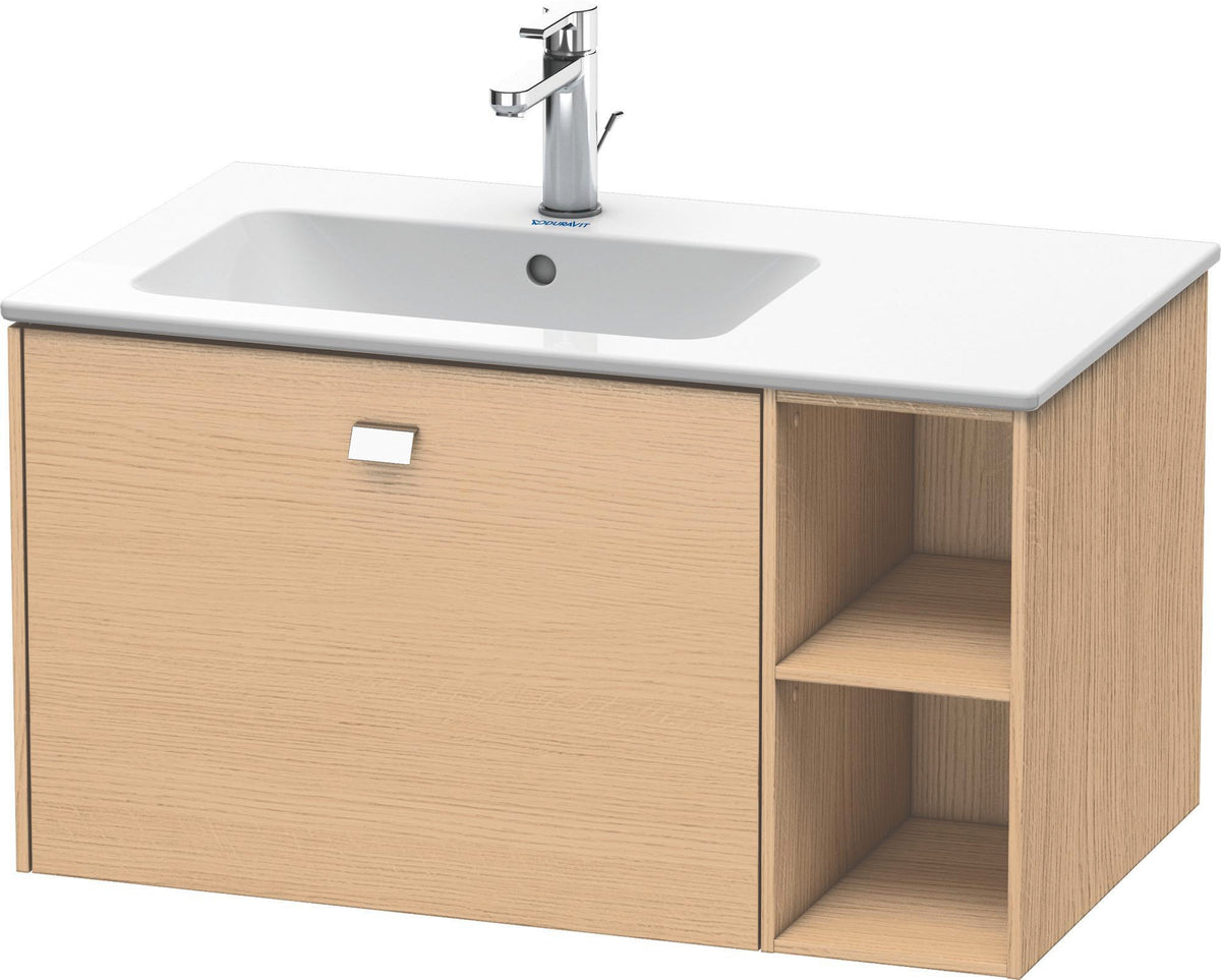 DURAVIT Brioso Waschtischunterbau 820 mm, 1 Auszug, Becken links, Betongrau Matt