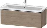 Duravit D-Neo Waschtischunterbau 1184 mm Eiche Terra Matt mit Auszug und Bronze-Griff