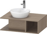 Duravit D-Neo Waschtischunterbau Eiche Terra 800 mm wandhängend mit offenem Fach rechts