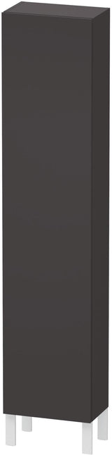 DURAVIT L-Cube Hochschrank 400 mm graphit matt, 1 Tür links, Soft-Close, wandhängend