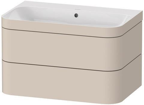 Duravit Waschtischset Happy D.2 Plus 2 Schubkästen 775x490 mm taupe supermatt