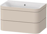 Duravit Waschtischset Happy D.2 Plus 2 Schubkästen 775x490 mm taupe supermatt