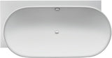 DURAVIT Luv Eckbadewanne 1850x950 mm Mineralguss Weiß Matt – 2 Rückenschrägen, Ecke links