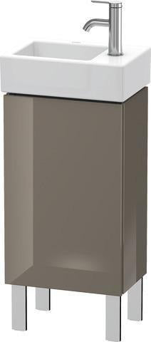 Duravit L-Cube Waschtischunterbau 582x364x241mm betongrau matt, Anschlag links, 1 Tür