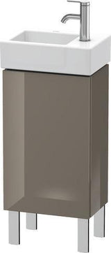 Duravit L-Cube Waschtischunterbau 582x364x241mm betongrau matt, Anschlag links, 1 Tür