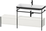 Duravit Waschtischset Happy D.2 Plus 1600x490 mm Ein Hahnloch Taupe Supermatt