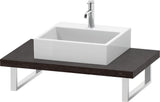 Duravit L-Cube Konsole variabel 550 mm weiß matt – wandhängend, mit Ausschnitt für Waschschüssel