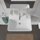 Duravit Waschtisch ME by Starck 650 mm Weiß Seidenmatt mit Überlauf und Hahnlochbank
