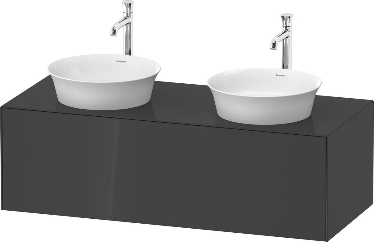 DURAVIT White Tulip Waschtischunterbau wandhängend 1300 mm weiß seidenmatt mit LED-Innenbeleuchtung