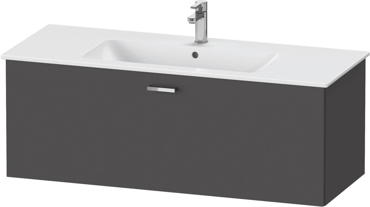 Duravit XBase Waschtischunterbau 600 mm wandhängend, 1 Auszug, weiß matt, mit Soft-Close