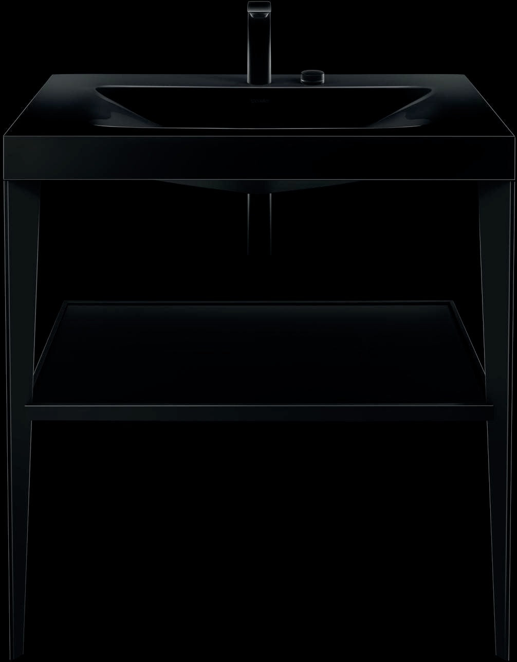 DURAVIT XViu c-bonded Waschtisch-Set mit Metallkonsole, 800 mm, apricot pearl hochglanz