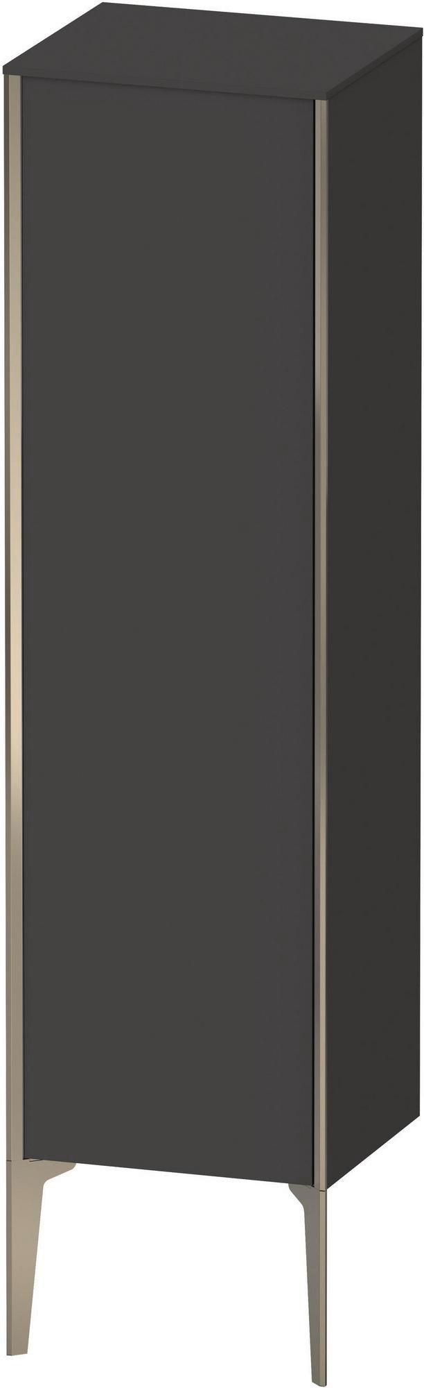 DURAVIT XViu Halbhochschrank 1330 mm – Anthrazit matt, Tip-on & Soft-Close, wandhängend