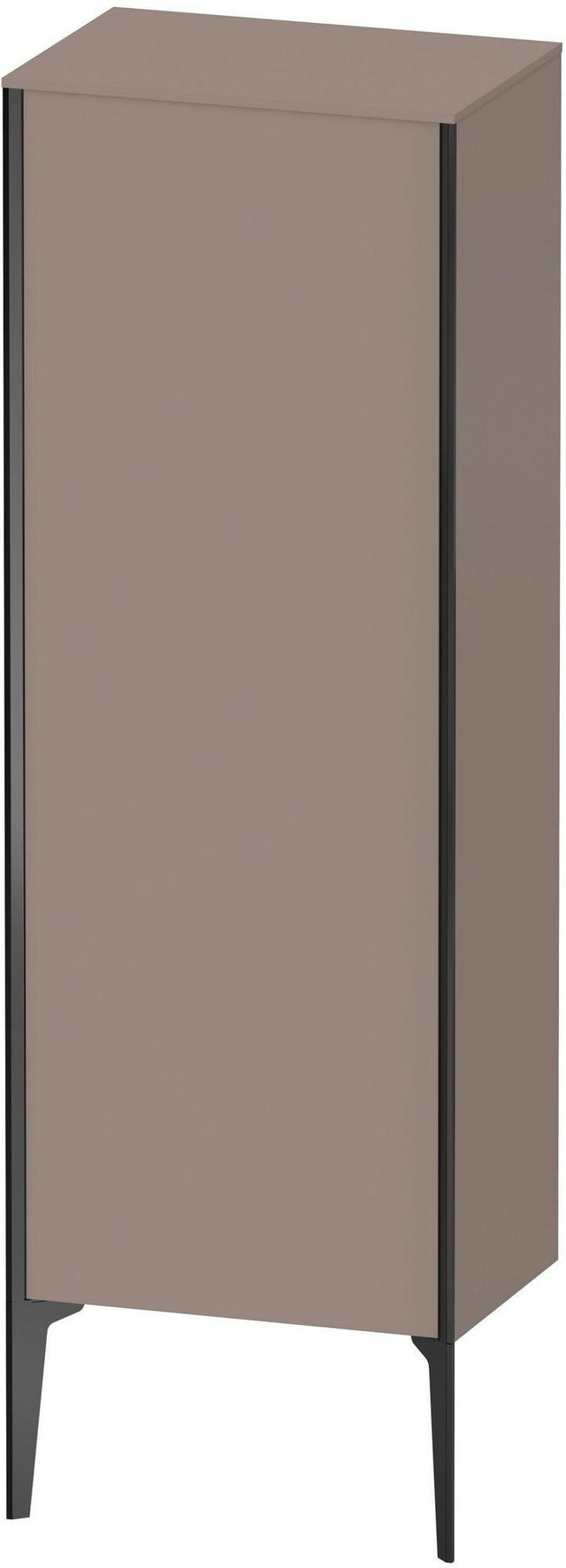 DURAVIT XViu Halbhochschrank 1330 mm, rechts, matt basalt, Push-Open & Soft-Close