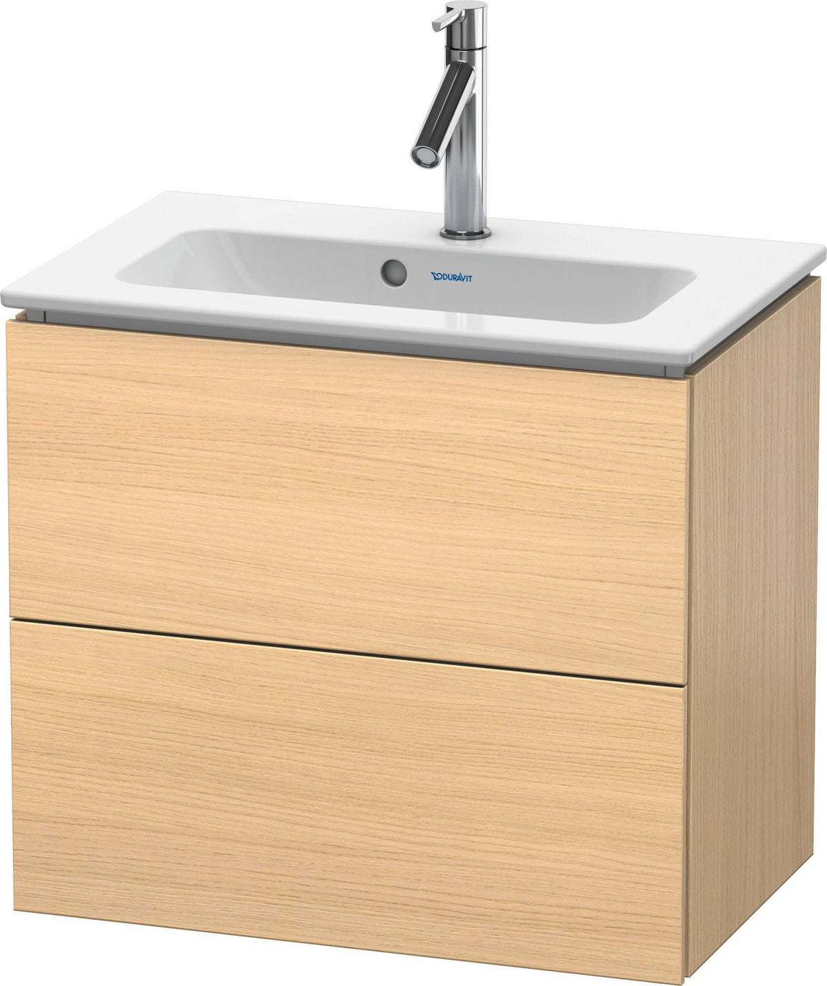 Duravit L-Cube Waschtischunterbau 620 mm Weiß Matt mit 2 Schubkästen und Tip-On Technik