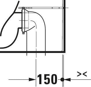 DURAVIT Soleil by Starck Stand-WC Kombi 650 mm, spülrandlos, weiß, inkl. Befestigung