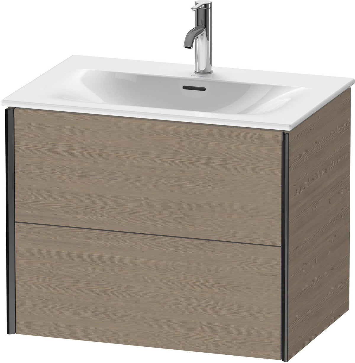 DURAVIT XViu Waschtischunterbau wandhängend 710 mm Eiche mit 2 Schubkästen