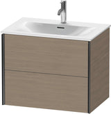 DURAVIT XViu Waschtischunterbau wandhängend 710 mm Eiche mit 2 Schubkästen