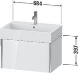 DURAVIT Waschtischunterbau XVIU 684 mm Ahorn mitte für Vero Air 235070