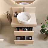 Duravit Balcoon Konsole 800x370x550 mm mit mittigem Ausschnitt, Elfenbein Matt
