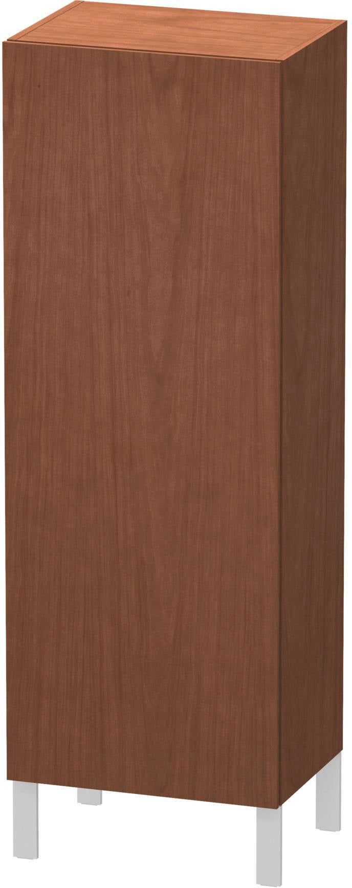 DURAVIT L-Cube Halbhochschrank 363x500x1320 mm, 1 Tür links, amerikanisch nussbaum