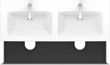 Duravit L-Cube Waschtischunterbau 1290 mm taupe supermatt mit Tip-On-Technik