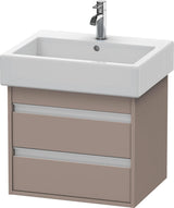 DURAVIT Ketho Waschtischunterbau wandhängend 550 mm, 2 Schubkästen, basalt matt