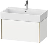 Duravit Waschtischunterbau XVIU 397x784x454mm Prof. Champ matt weiß matt – wandhängend mit Tip-On-Technik