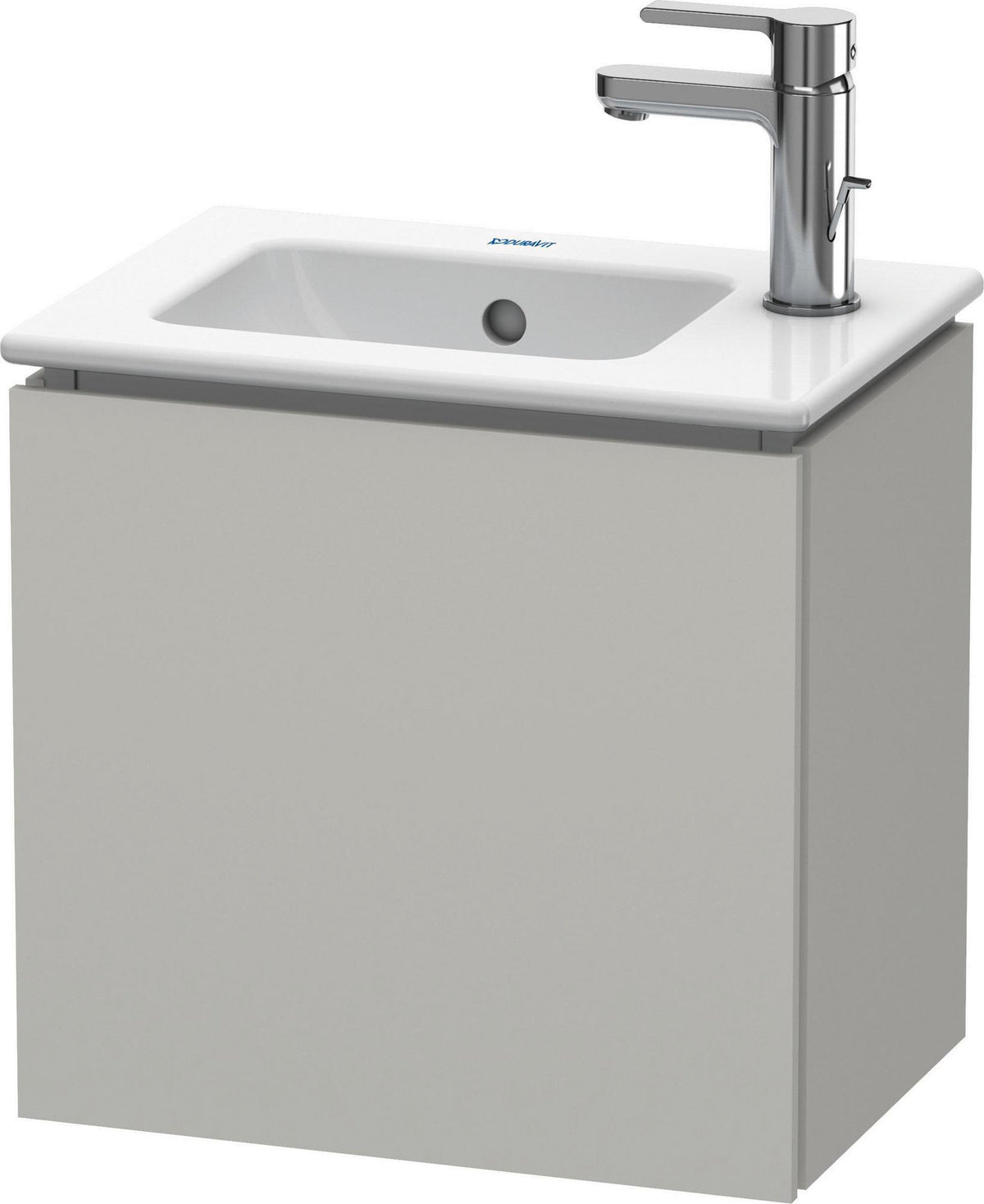 Duravit L-Cube Waschtischunterbau 294x420x400mm betongrau matt, 1 Tür rechts, wandhängend