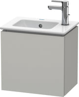 Duravit L-Cube Waschtischunterbau 294x420x400mm betongrau matt, 1 Tür rechts, wandhängend