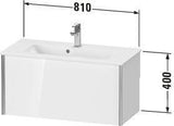 Duravit Waschtischunterbau XVIU 810x400x390mm 1 Az Nussbaum mittel s-matt