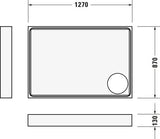 DURAVIT Starck Slimline Duschwanne 1200x800x55 mm Weiß Sanitäracryl von Philippe Starck